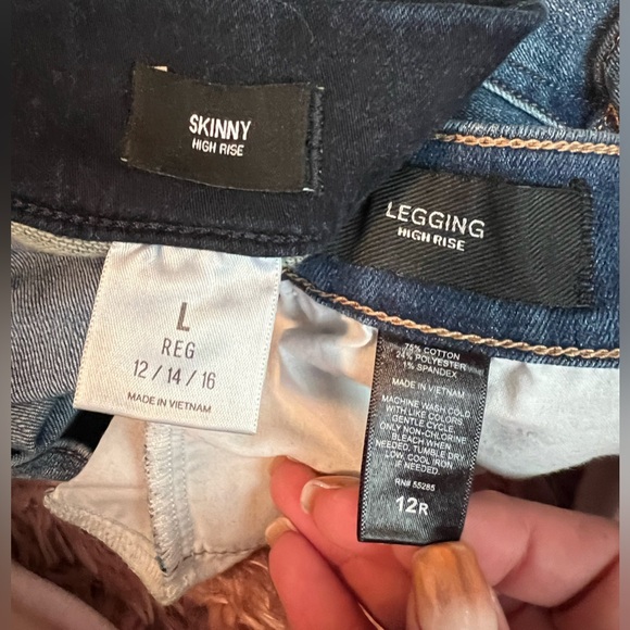 Bundle Lot - Express Jeans/Leggings & tops size 12, L - Picture 4 of 12